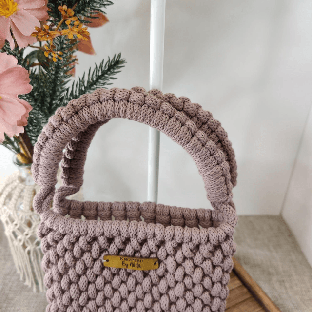 Mini lilac tote