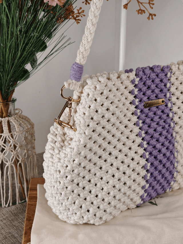 Amethyst aura tote