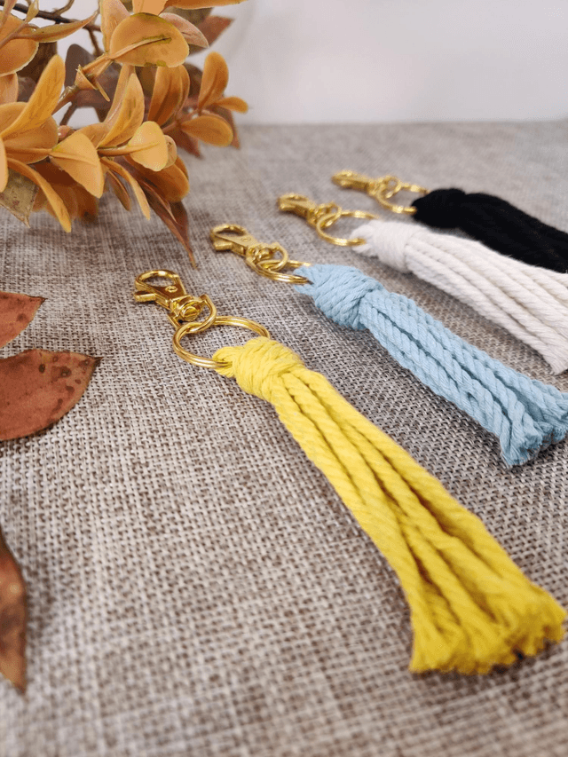 Gold clip tassels