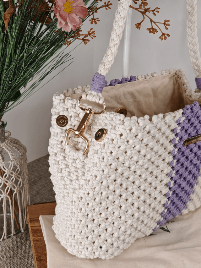 Amethyst aura tote