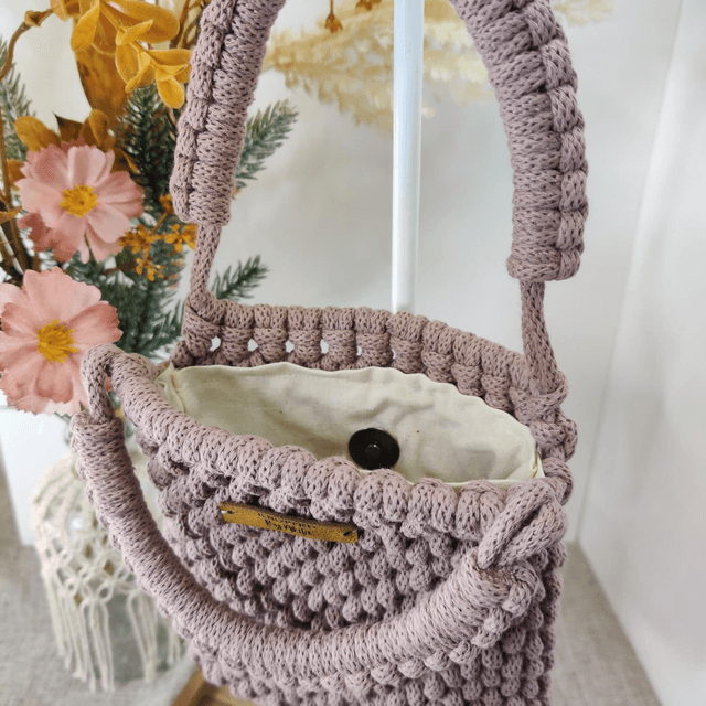 Mini lilac tote