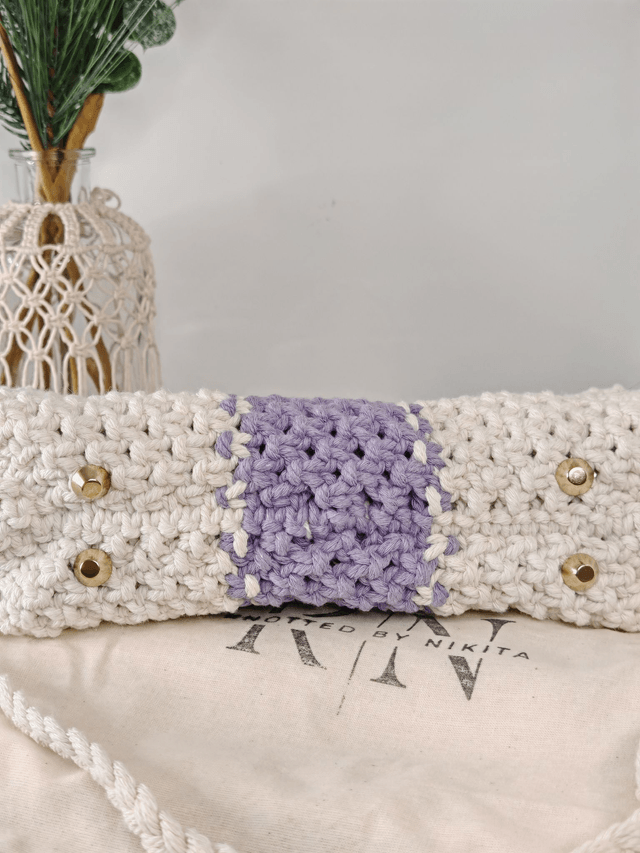 Amethyst aura tote